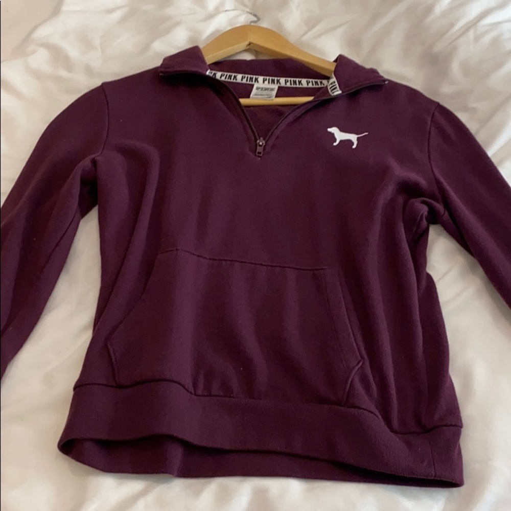 quarter zip sweatshirt from pink